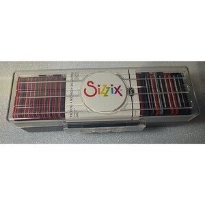Sizzix Sizzlits Die Set Huge Lot Of 35 With Case